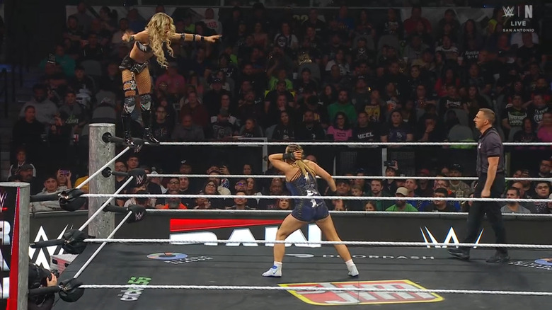 Dupri about to fly off the top rope