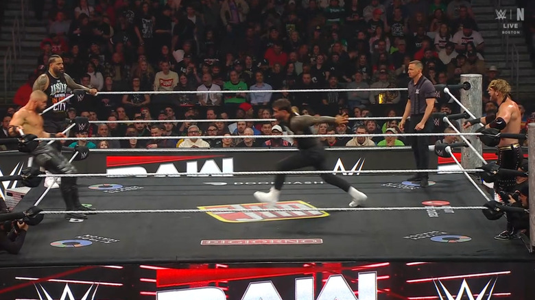 All four men in the ring