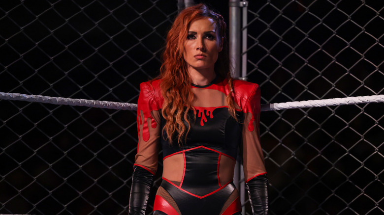 Becky Lynch before her title match