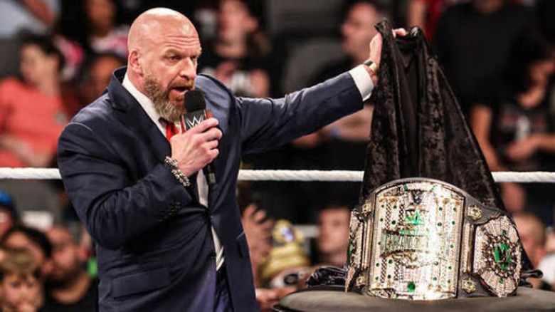 Paul "Triple H" Levesque unveils Crown Jewel Championship