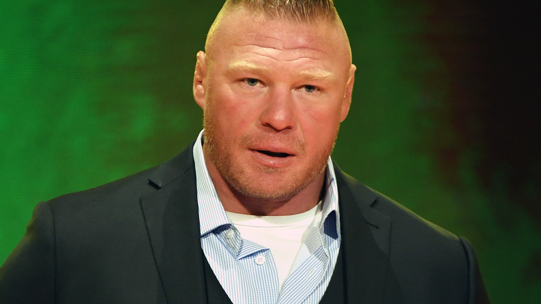 Brock Lesnar with a serious look