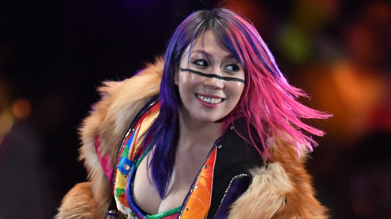 Asuka smiling