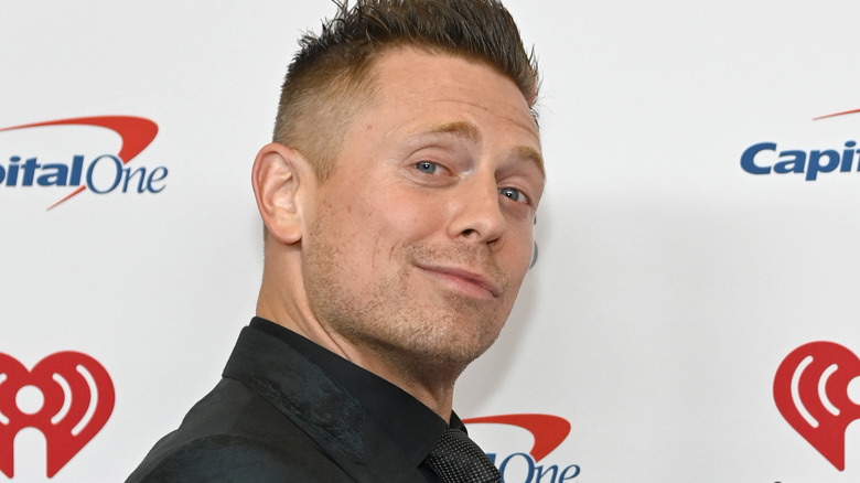 The Miz smiling