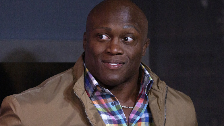 Bobby Lashley looking to his right
