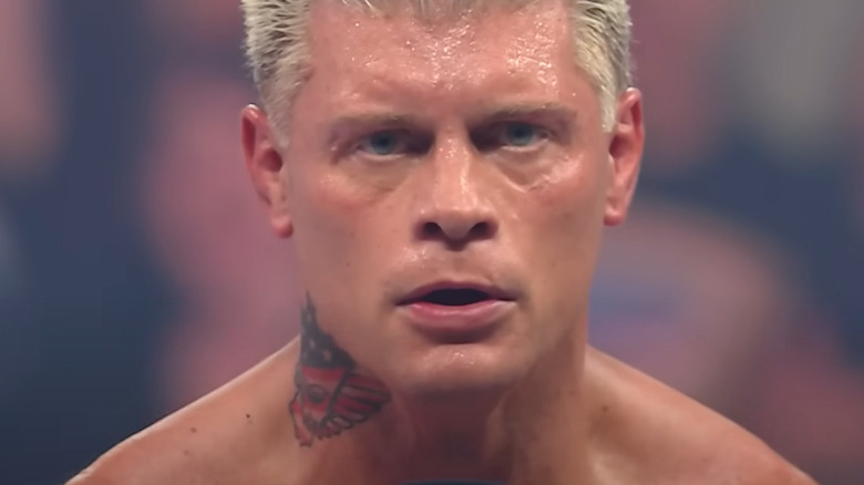 Cody Rhodes looking directly into the hard camera