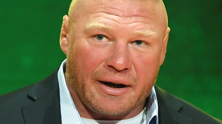 Brock Lesnar talking