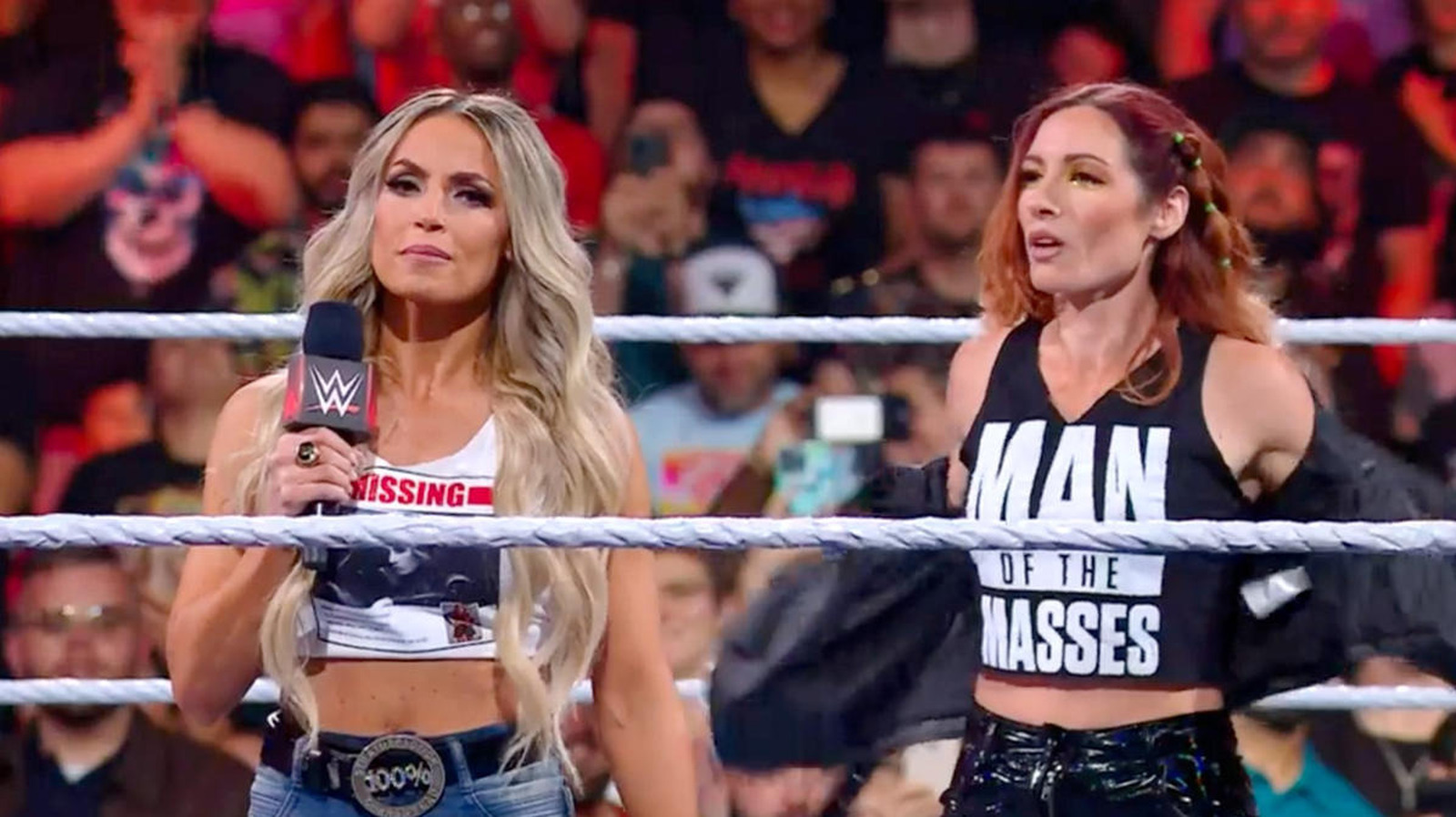 WrestlingWorldCC on X: Becky Lynch and Trish Stratus exchange