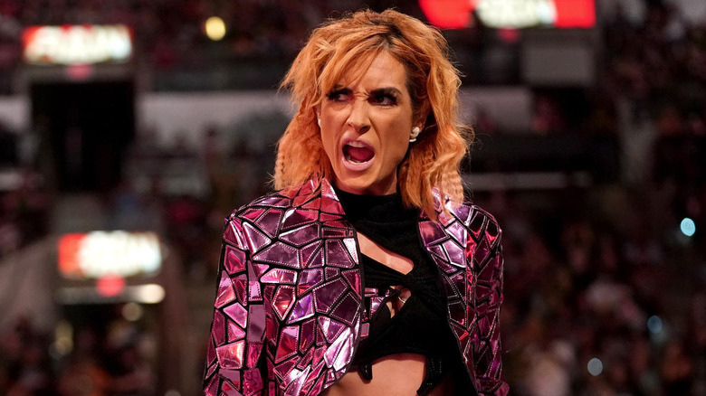 Becky Lynch shouting