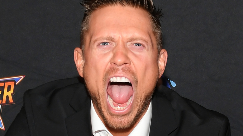 The Miz shouting