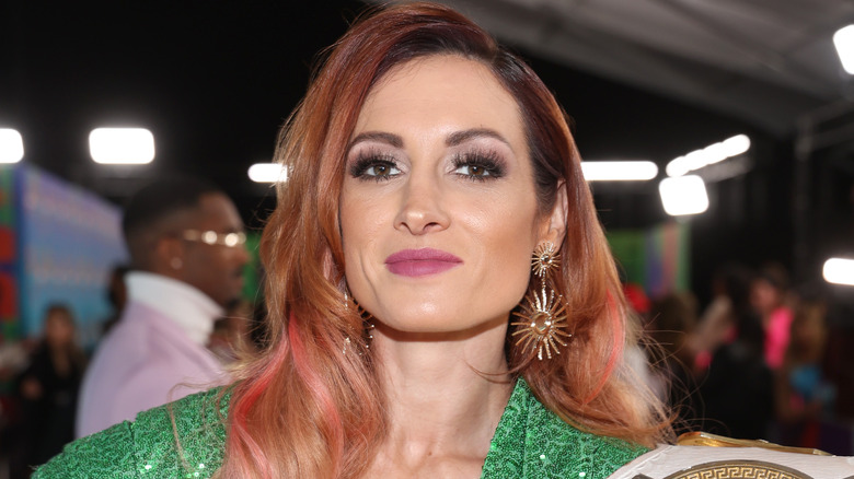 Becky Lynch on the red carpet