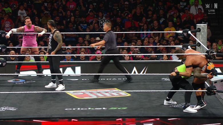 All four men in the ring