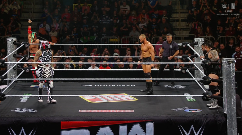 All four men in the ring