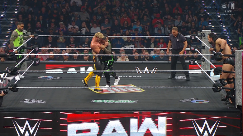 All four men in the ring