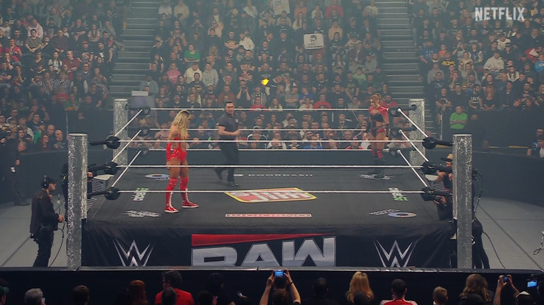 Dupri and Lynch staring one another down