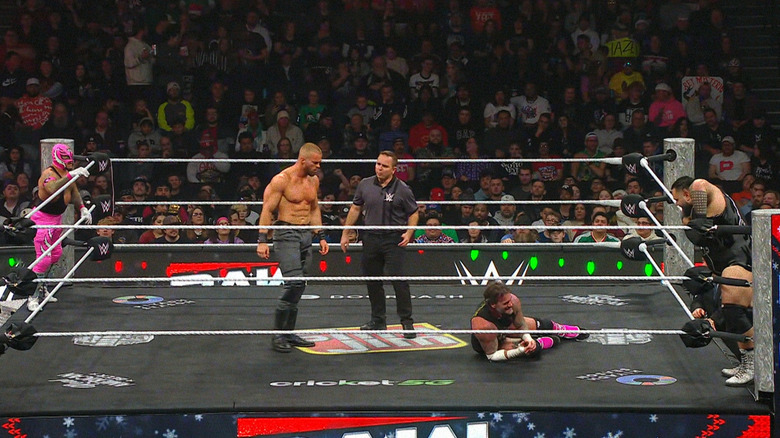 All four men in the ring