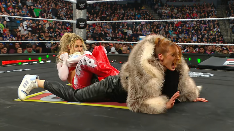 Dupri with an Ankle Lock cinched in on Lynch