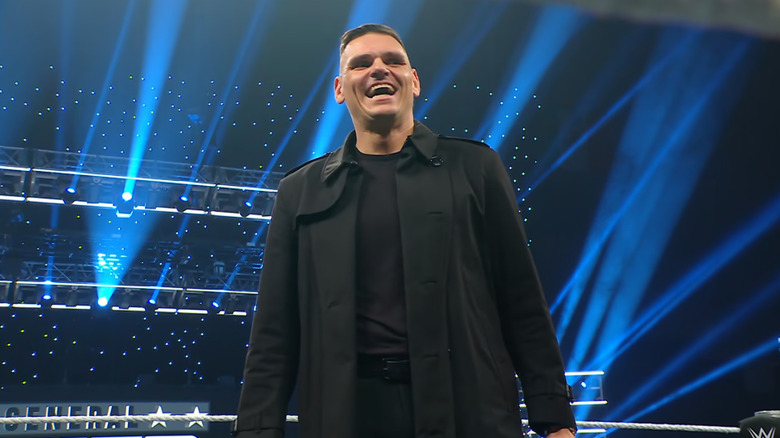 GUNTHER smiling in the ring