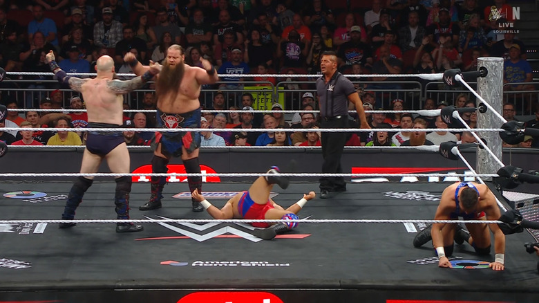 The four men in the ring