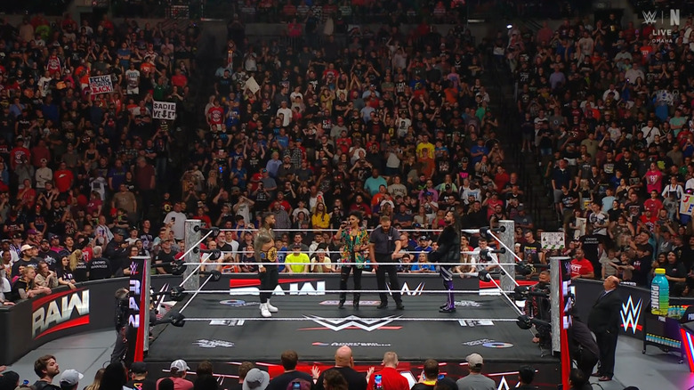 Jey and Rollins inside the ring