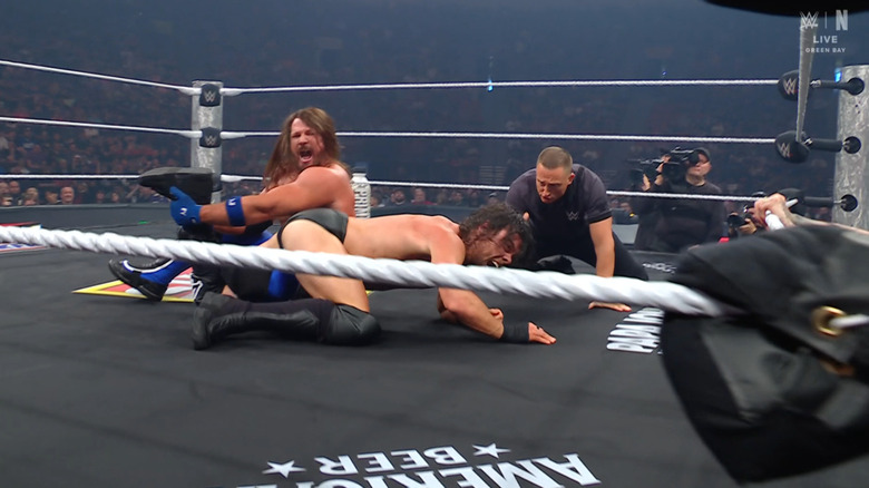 Styles with the Calf Crusher cinched in on McDonagh
