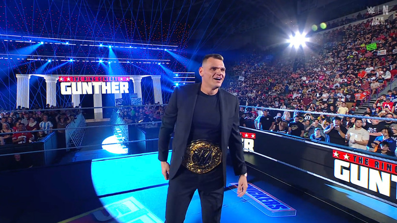GUNTHER standing inside the ring