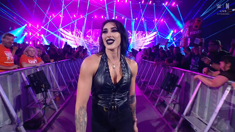 Ripley making her way to the ring