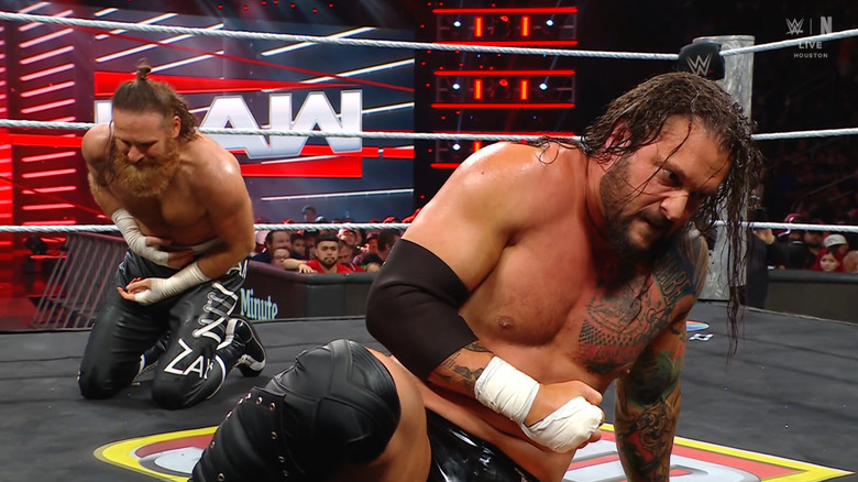Kross and Zayn in the ring