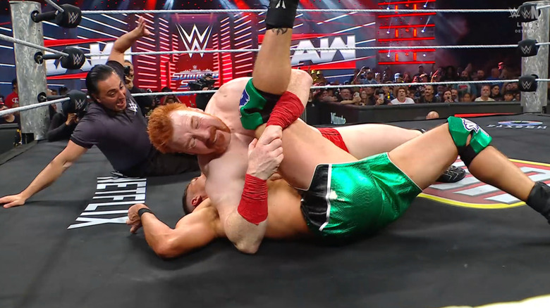 Sheamus pinning Waller
