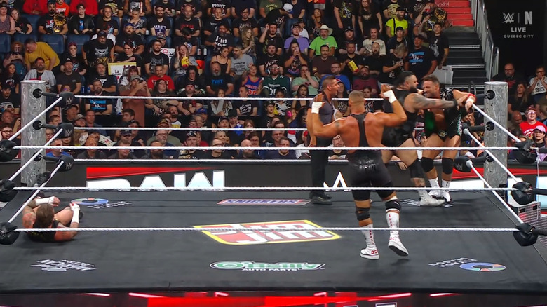 The four men in the ring