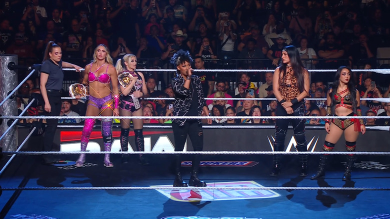 The four women in the ring