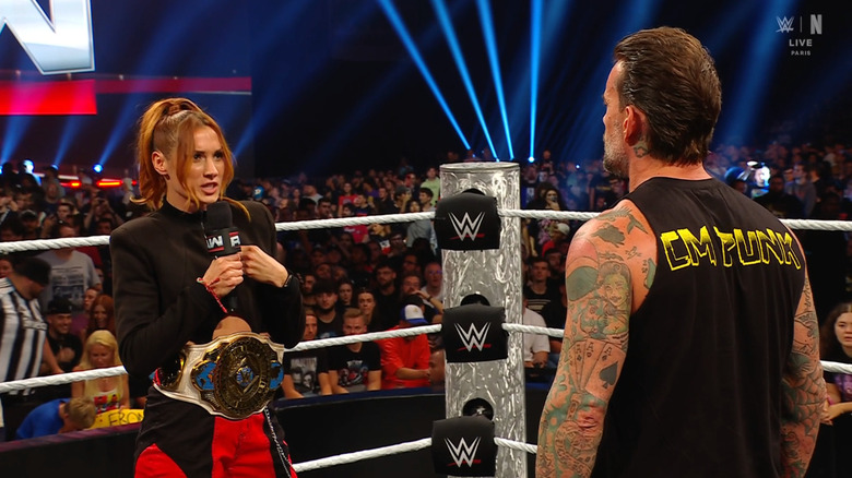 Lynch standing in the ring