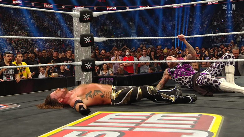 Styles and Dominik in the ring