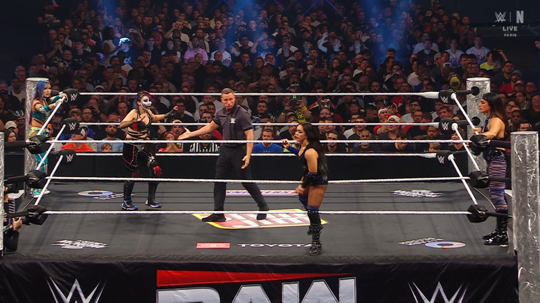 The four women in the ring
