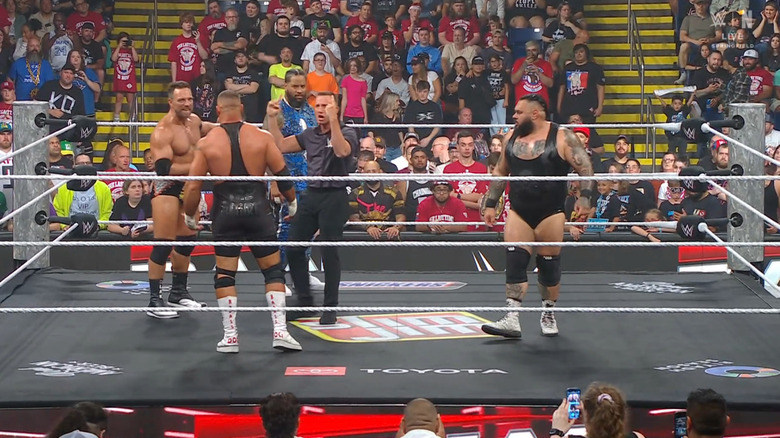 All four men in the ring