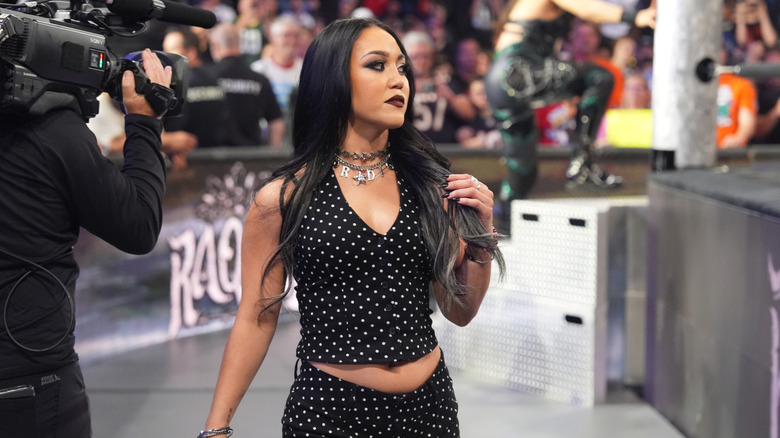 Perez standing at ringside
