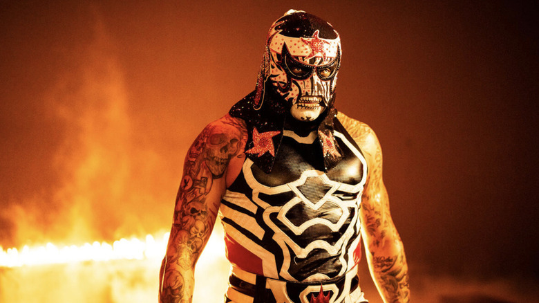 Penta posing during a photo shoot