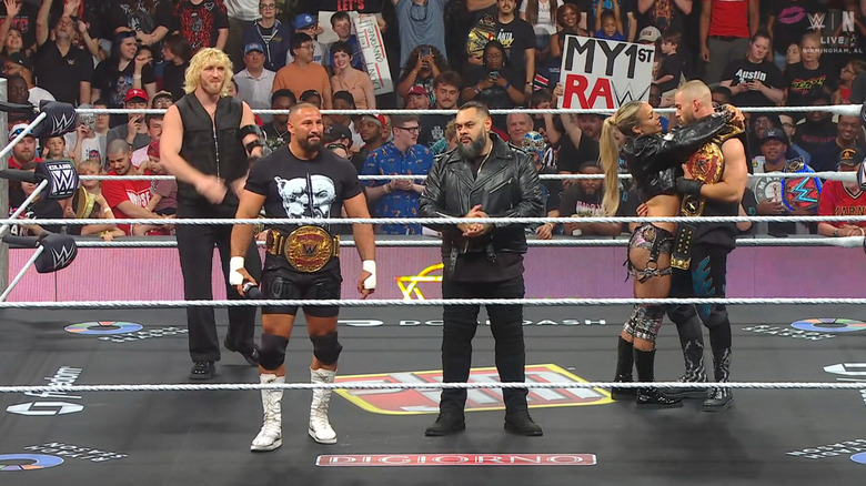 The Vision standing inside the ring