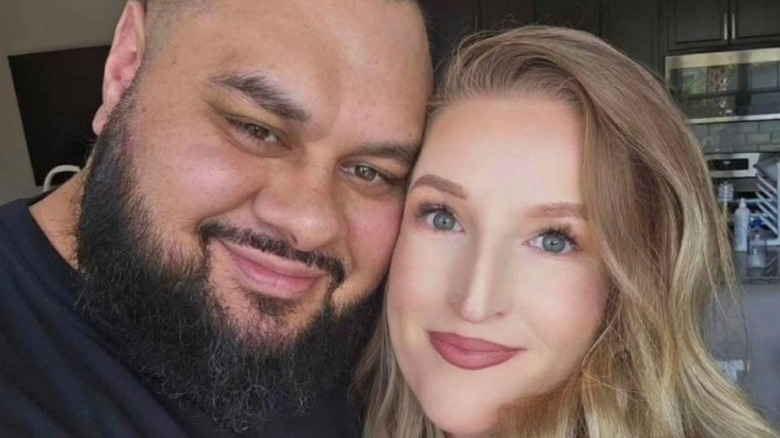 Bronson Reed and his wife pose for a selfie in a photo posted to his Instagram account.