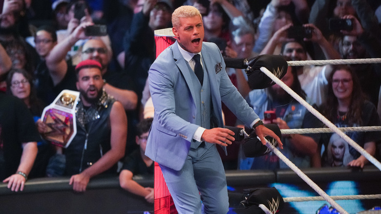 Cody Rhodes hypes up the fans