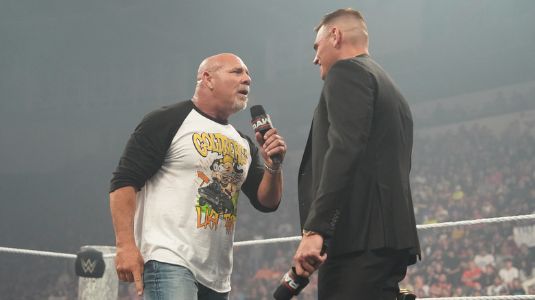 Goldberg and Gunther exchange pleasantries