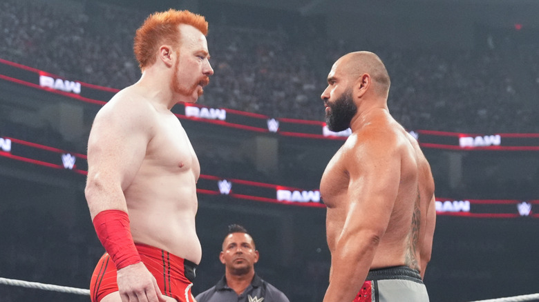 Sheamus and Rusev face off