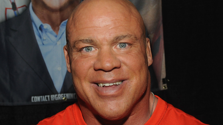 Kurt Angle At A Promotional Event In 2019
