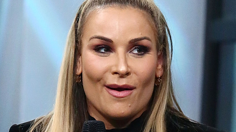 Natalya being interviewed