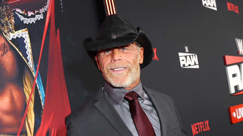 Shawn Michaels doing Shawn Michaels things at the Raw on Netflix premiere