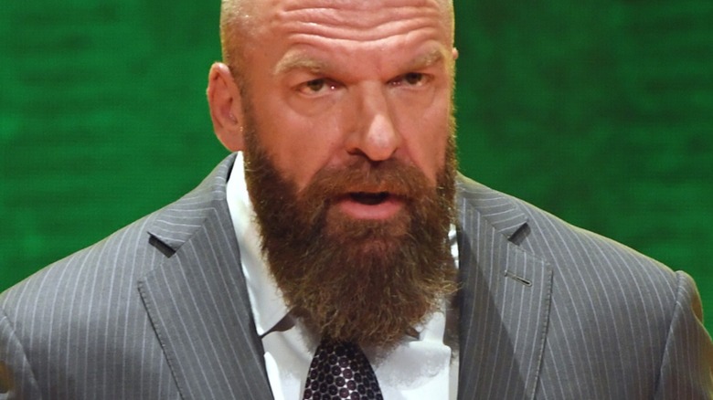 Triple H looking serious