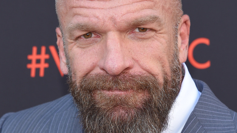 Triple H smiling