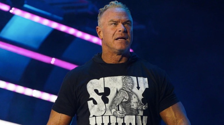 Billy Gunn walking to the ring