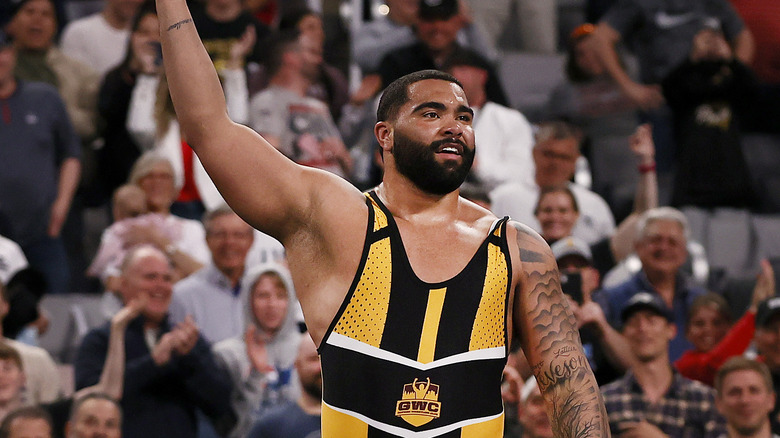 Gable Stevenson in a wrestling singlet