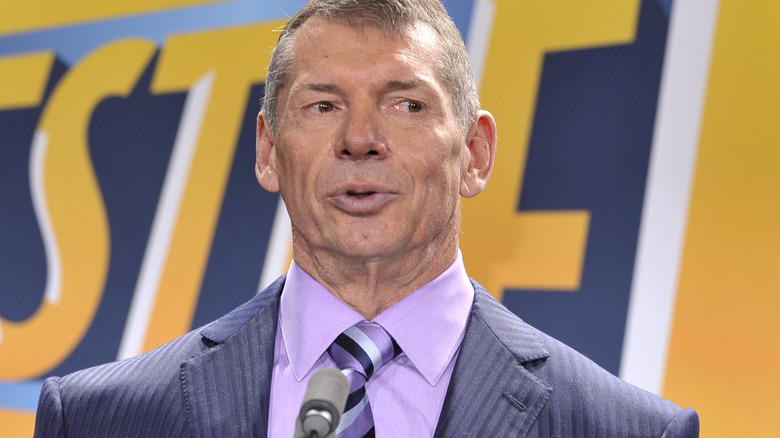 Vince McMahon at the WWE HQ in Stamford
