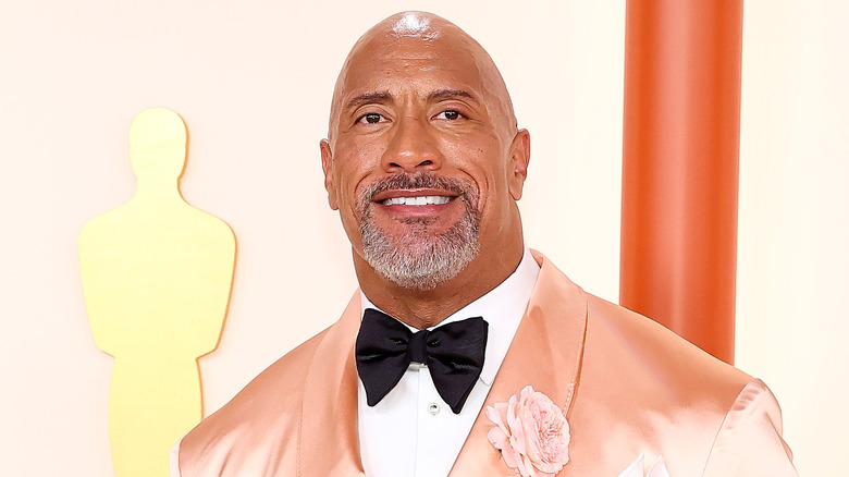 Dwayne Johnson smiling